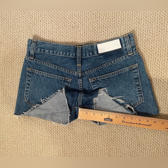 Re/Done jean shorts size 27 cutoff button fly cotton summer boho - Picture 3 of 14